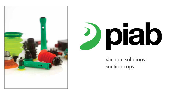 Piab: Vacuum Solutions, Suction Cups