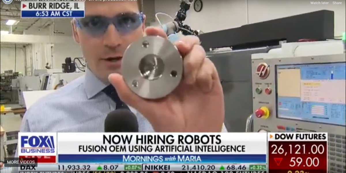 Universal Robots and FPE partner Fusion OEM featured on Fox Business